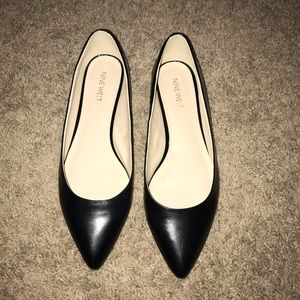 Nine West pointed toe leather flats